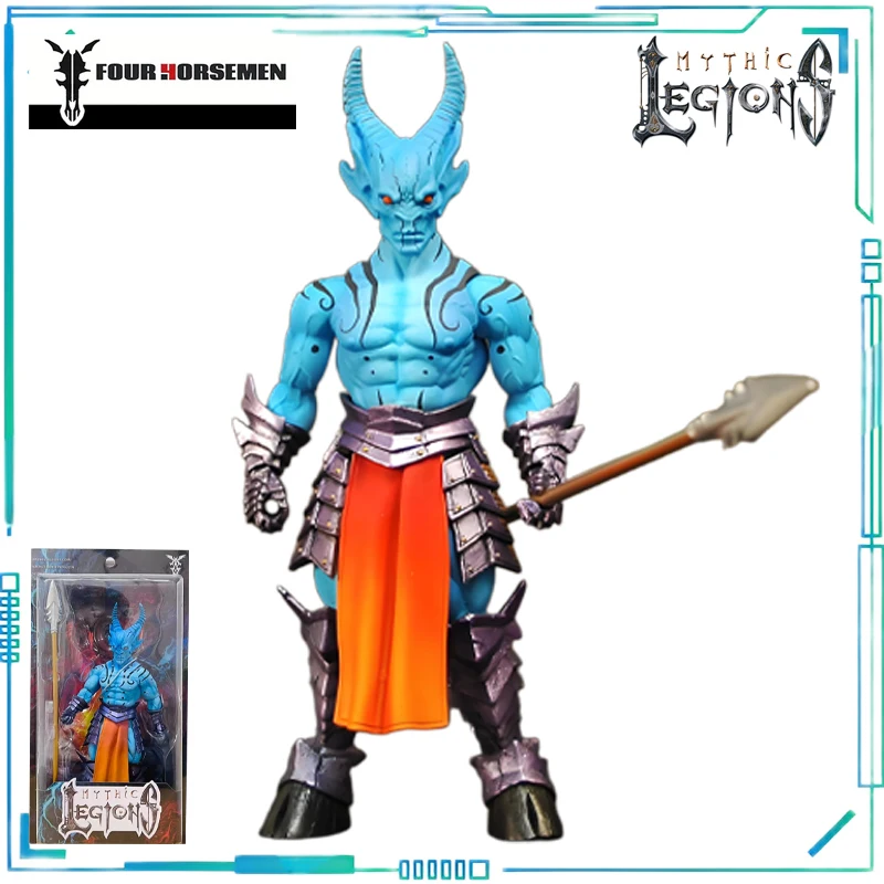 Vier Ruiters Studio's Echte Mythic Legions Serie Zhazhar, Blood Knight, Vitus, Skeleton, Sir Henry Irving Beweegbaar Model Cadeau