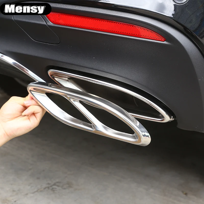 

Car Exhaust Pipe Cover Trim For Mercedes Benz GLC A B C E Class X253 W205 Coupe W213 W176 W177 W246 W247 C300 2016-2019