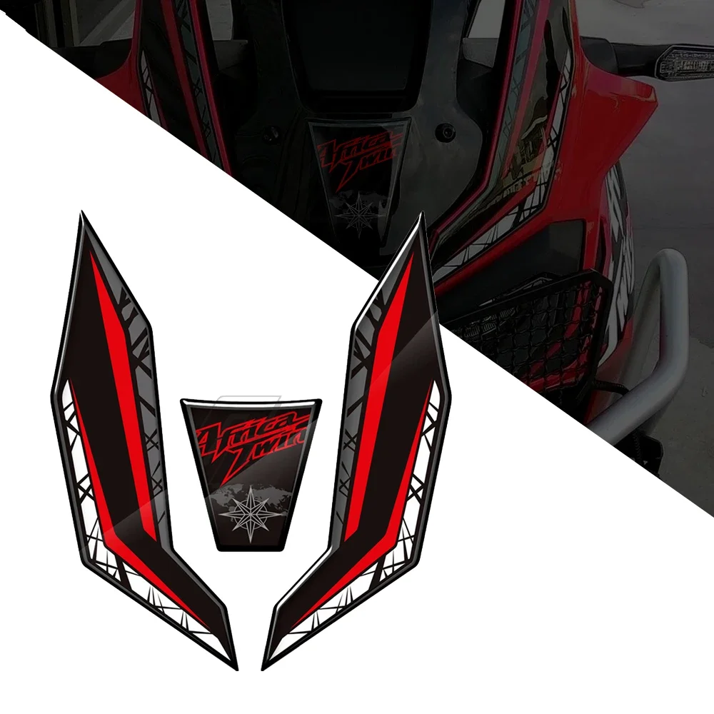 

3D Motorcycle Front Fairing Protection Decals Case for Honda Africa Twin 2016-2019