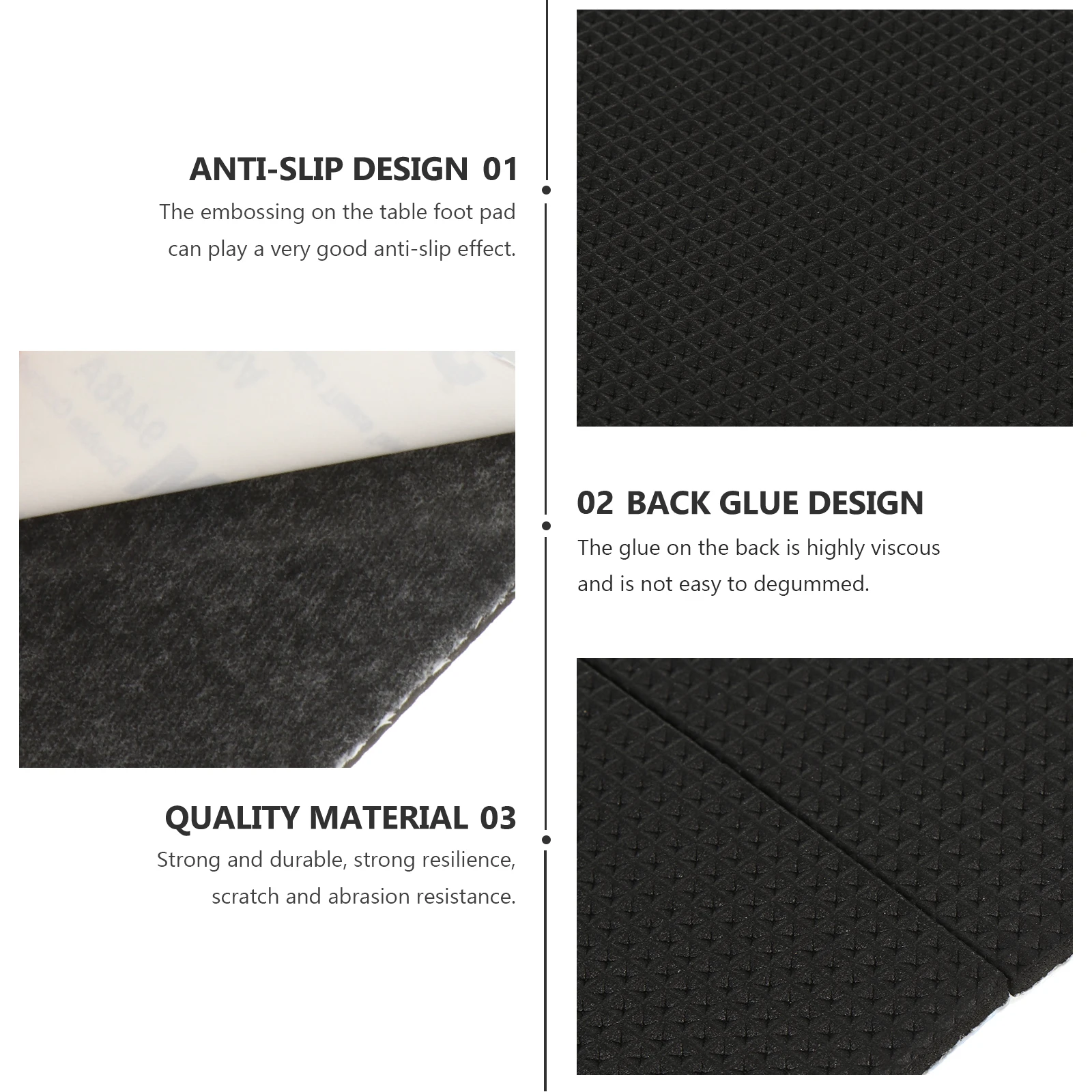 

10 Pcs Pad Self Adhesive Anti Scratch Floor Protectors Wood Anti Scratch Mat Protector Nonslip Hardwearing Easy Cut