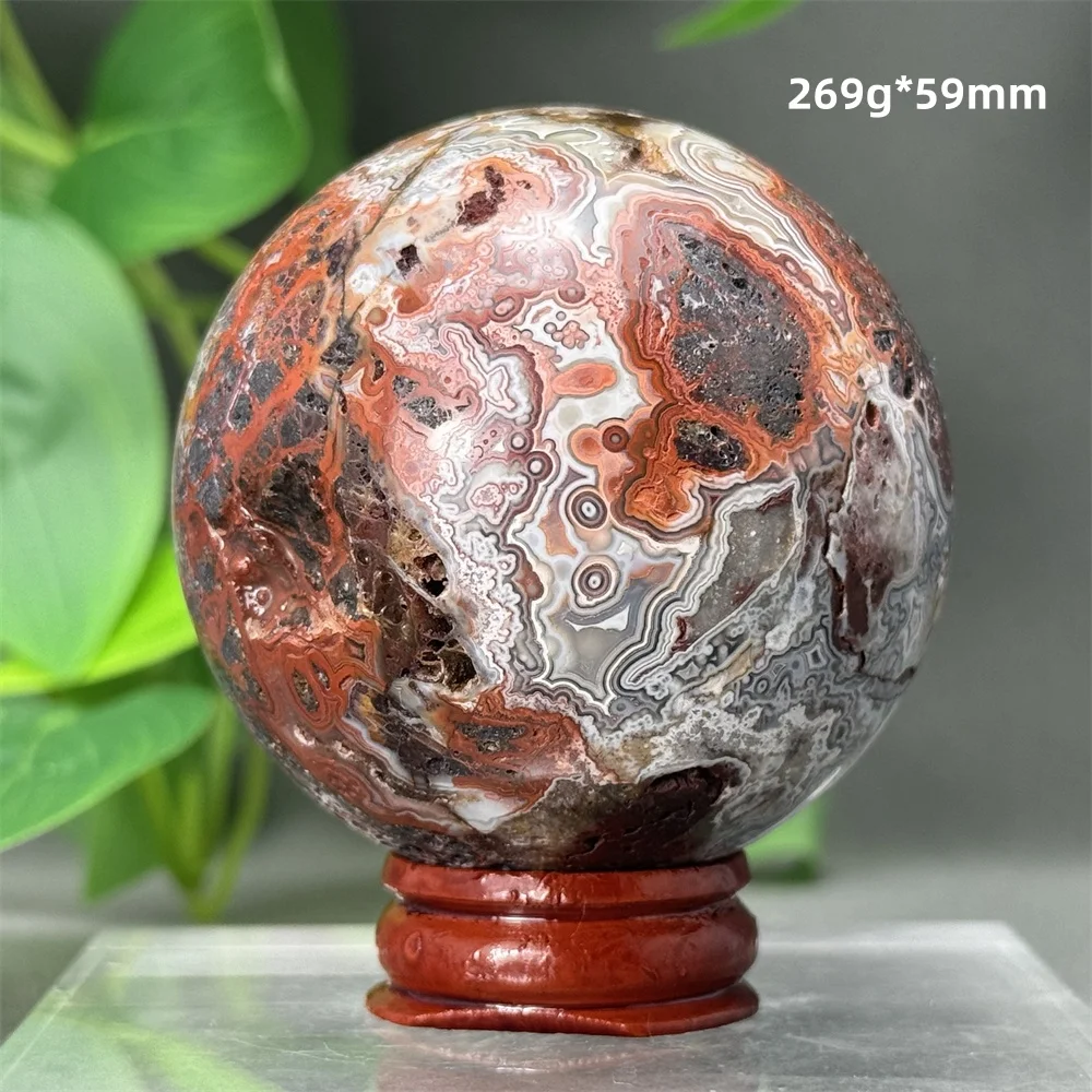 كرة عقيق موكسيكو طبيعية لمذبح العرافة ، كرة كوارتز معدنية للهالة ، هدية وقاعدة زينة منزلية ، التأمل في الطاقة الشافية