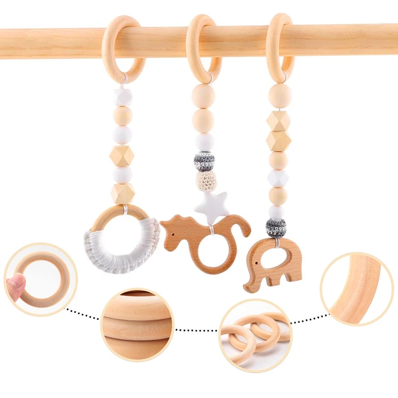 30 Stuks Natuurlijk Hout Ringen 60Mm Onafgewerkte Macrame Houten Ring Houten Cirkels Voor Diy Ambachtelijke Ring Hanger Sieraden Maken