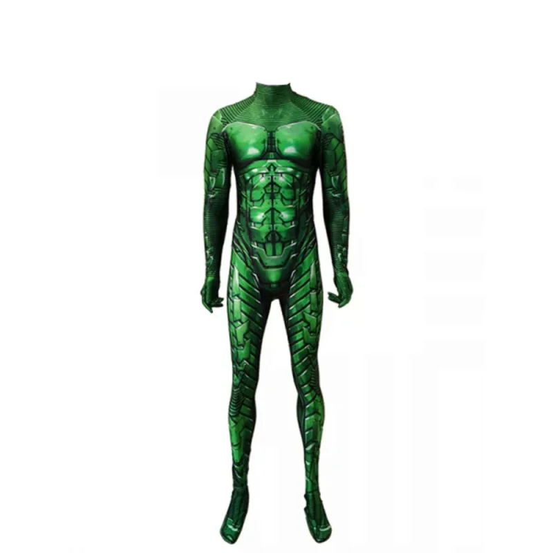 Halloweenowe kostiumy dla dorosłych/dzieci zielony Goblin Cosplay z nadrukiem 3D męskie body Zentai kombinezony na przyjęcie