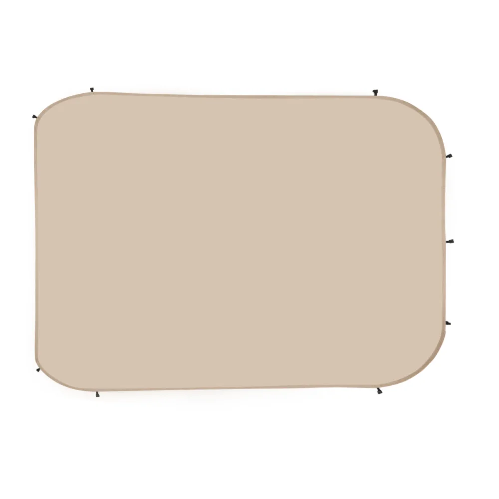 Beige Outdoor Sunshade Awning, Suitable for 10 X 9.2 Ft Mesh Tents, Sun-protective, 5.51 X 4.23 Ft 300D Oxford Silver-coated Fabric, 3-pack (tent Not Included).