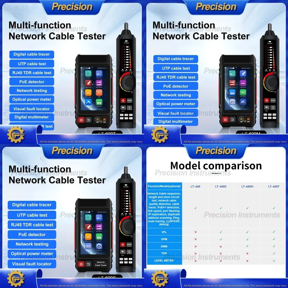 2026 Network Cable Tester with Multi Function Line Finder and IP Scanner for Ethernet Detection and Fault Identification