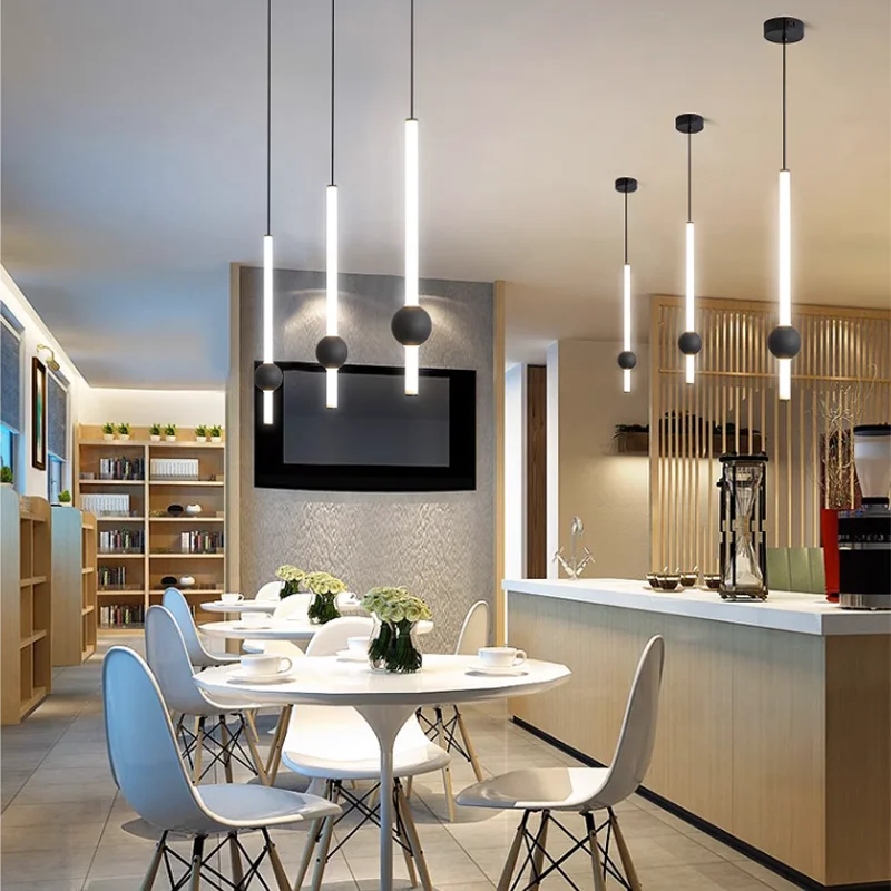 Modern 12W LED Pendant Lamp for Living Room Bedroom Bedside TV Background Kitchen Island Restaurant Home Decor Lighting Fixtures