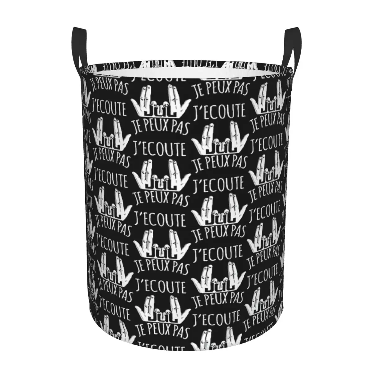 

I Can't I'm Listening To JUL Dirty Laundry Baskets Folding Large Waterproof Clothes Storage Basket For Home Children's