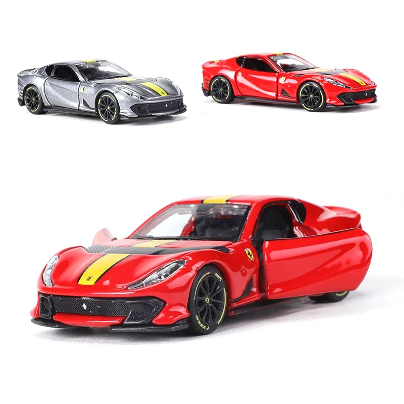 Bburago 1:64 genuino Ferrari SP1 812 COMPETIZIONE Daytona SP3 Bianco/ROSSO modello di auto serie per bambini Natale ragazzo regalo giocattoli