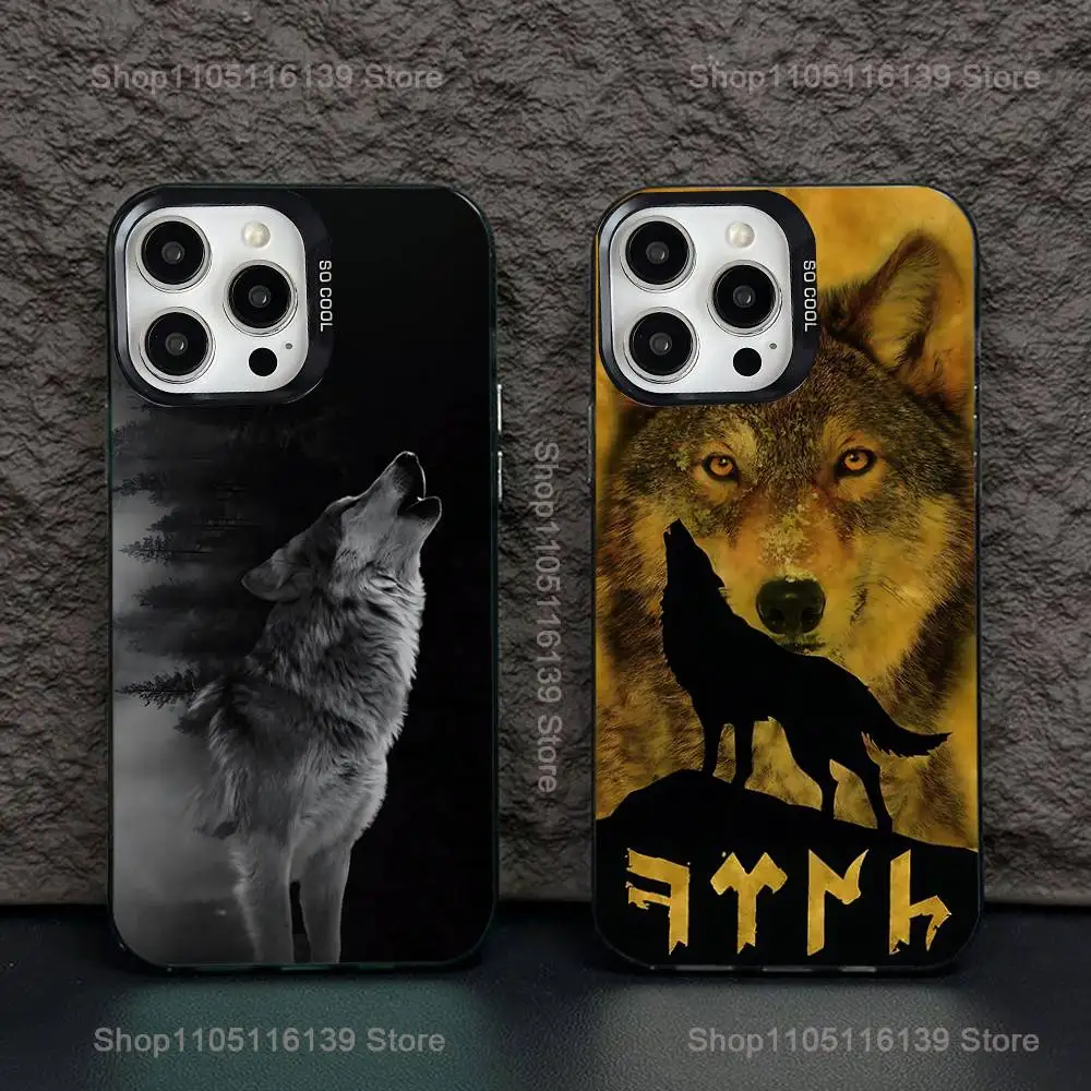 

Phone Case For iPhone 16,15,14,13,12,11,Pro,XS,Max,Plus,Mini,SE Bozkurt Animals Black Candy Matte Shockproof Cover