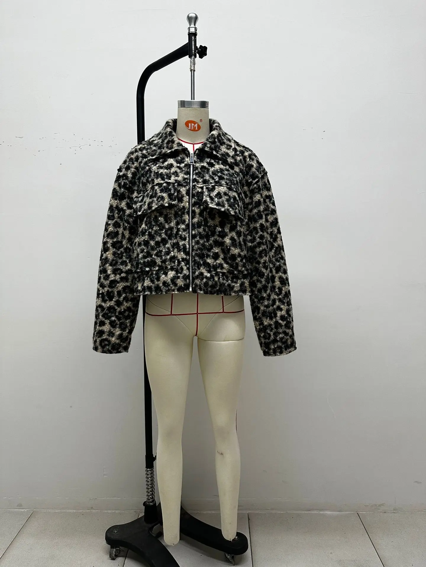 Fmxires Knit Fashion Warm Jackets Coat Women's Zipper Pocket Solid Lapel Loose Commute Stitch Sweatshirt Female Autumn Jackets