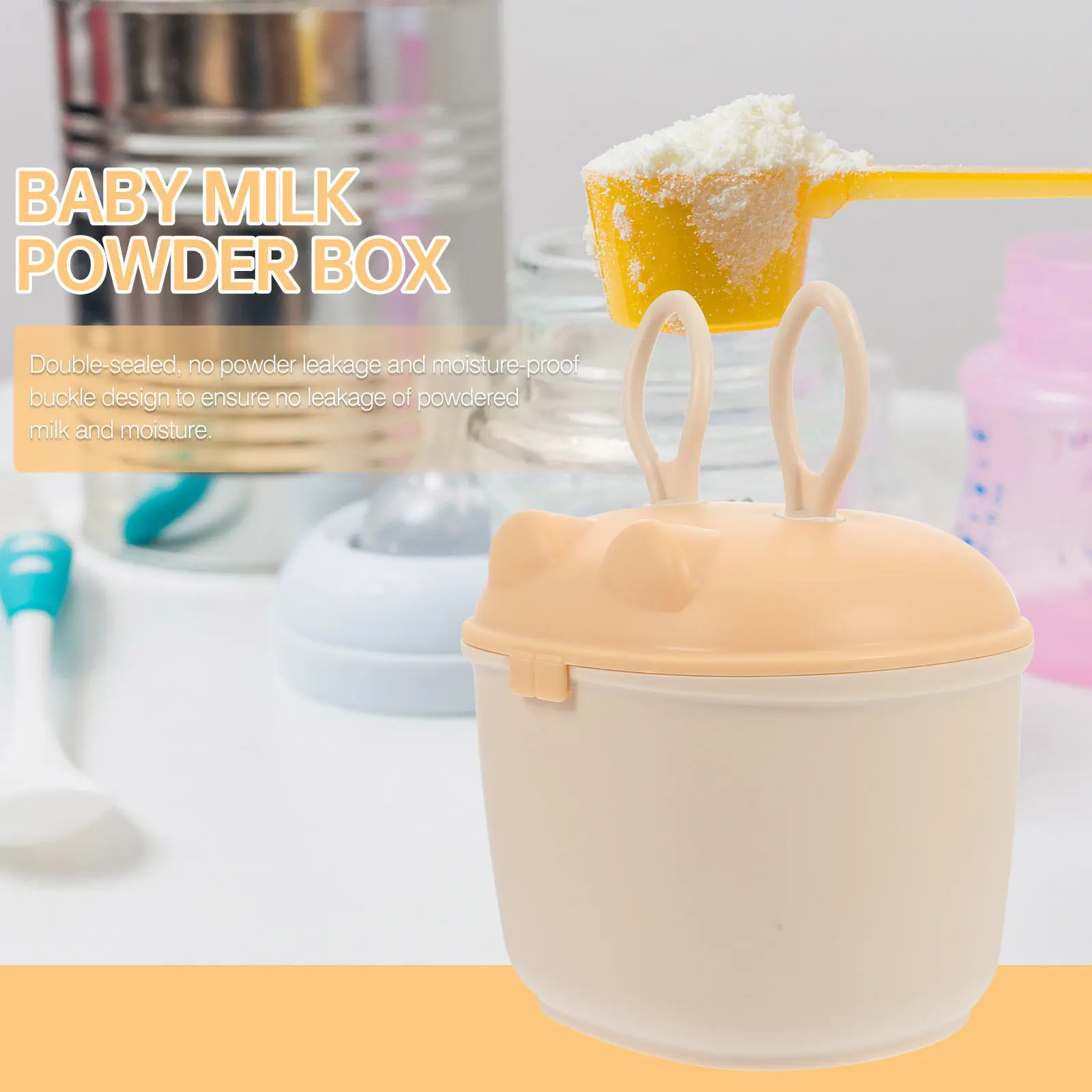 

Convenient Baby Formula Container for Home and Travel Keeps Food Fresh and Dry Formula Dispenser Snack Container