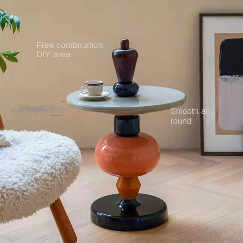 

MOMO Danish Designer Models Sugarplum Creative Side Table Scandinavian Small Coffee Table Nightstand Personalized Round Table