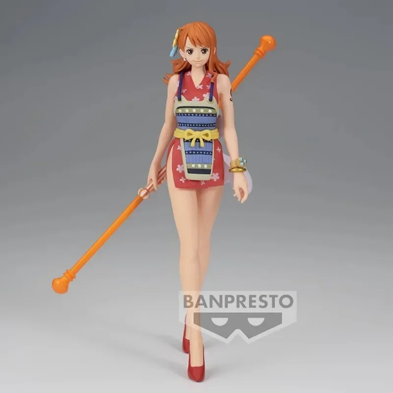 

В наличии Bandai Original Banpresto Anime One Piece THE Set Sail Nami ПВХ Аниме Фигурка Модель Игрушки Коллекция Куклы Подарки