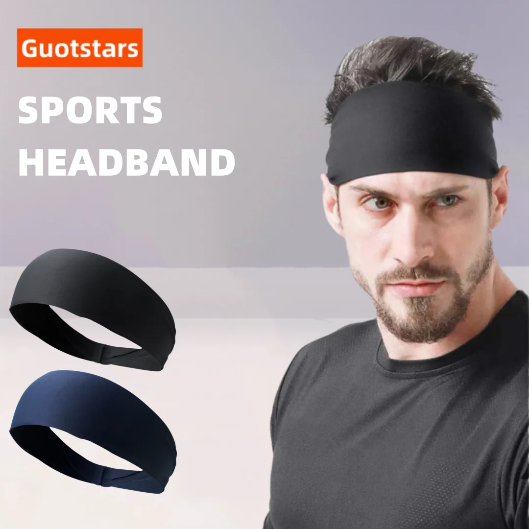 

5 Pcs Sports Headbands Solid Color Elastic Non Slip Quick Dry Workout Fitness Yoga Hairband Sweatband Bandana Hair Accessories