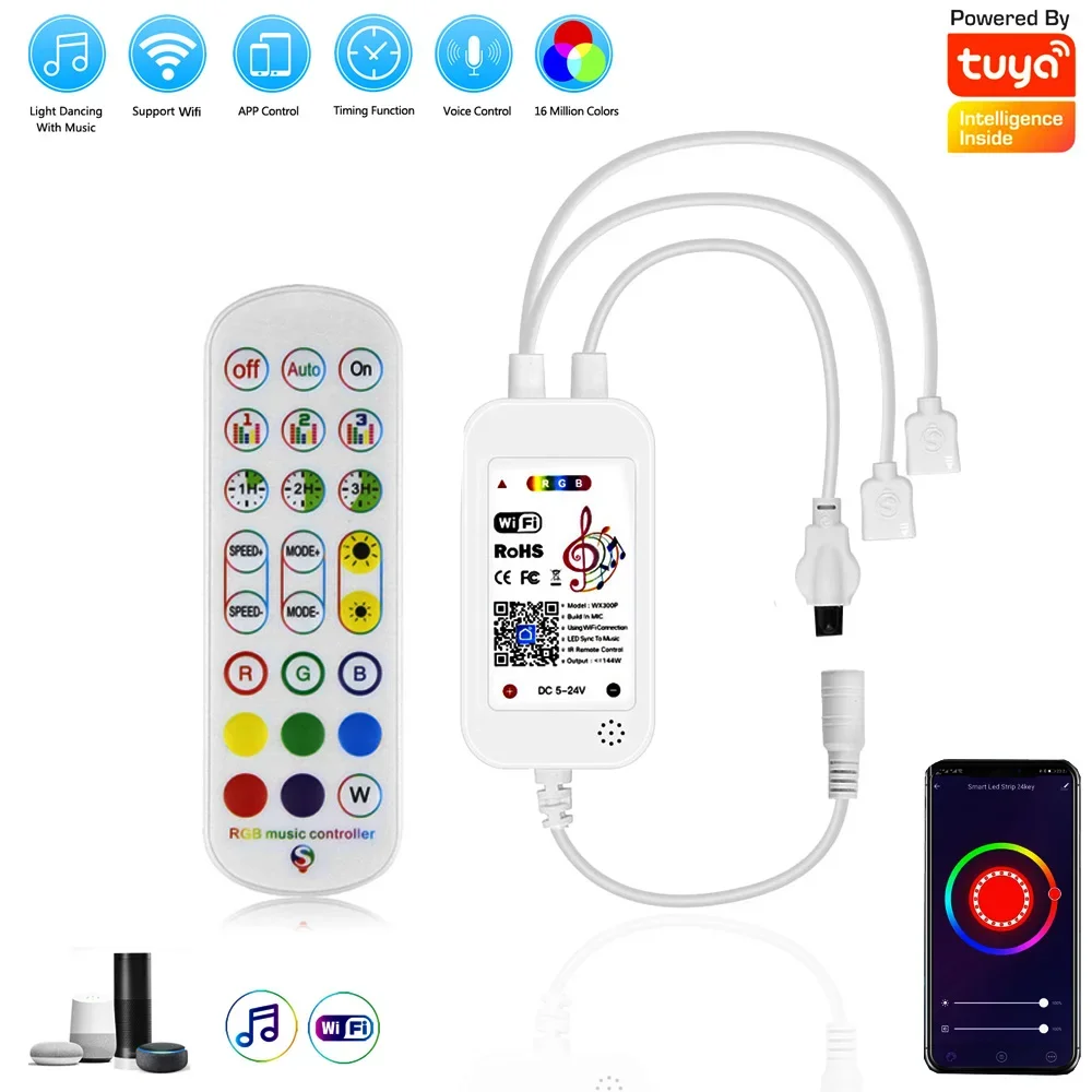 

Bluetooth-контроллер с двойным выходом, 24 клавиши
