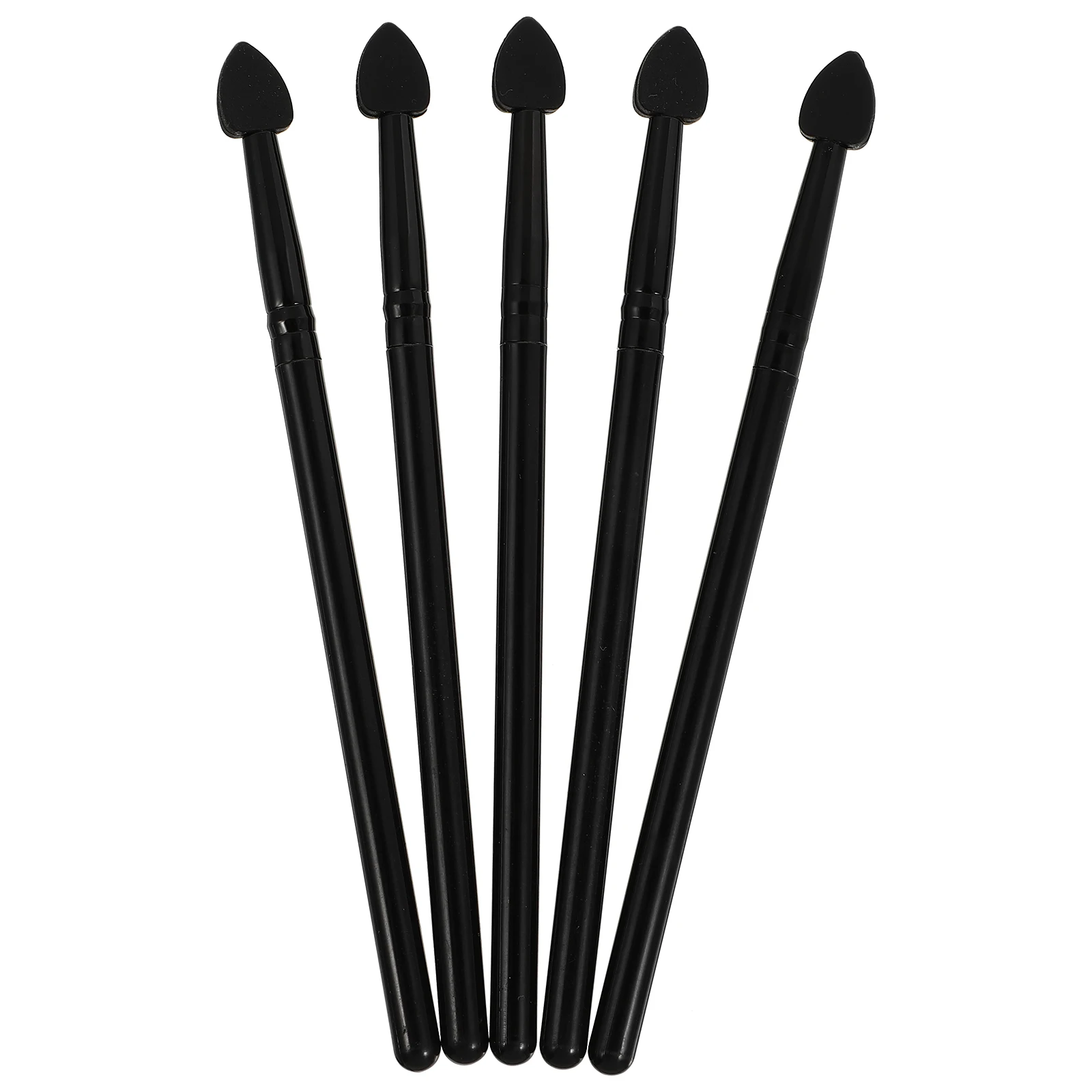 

5pcs Silicone Eyeshadow Brush Eye Makeup Brush Professional Plastic Handle Smooth Makeup Brushes Kit Easy