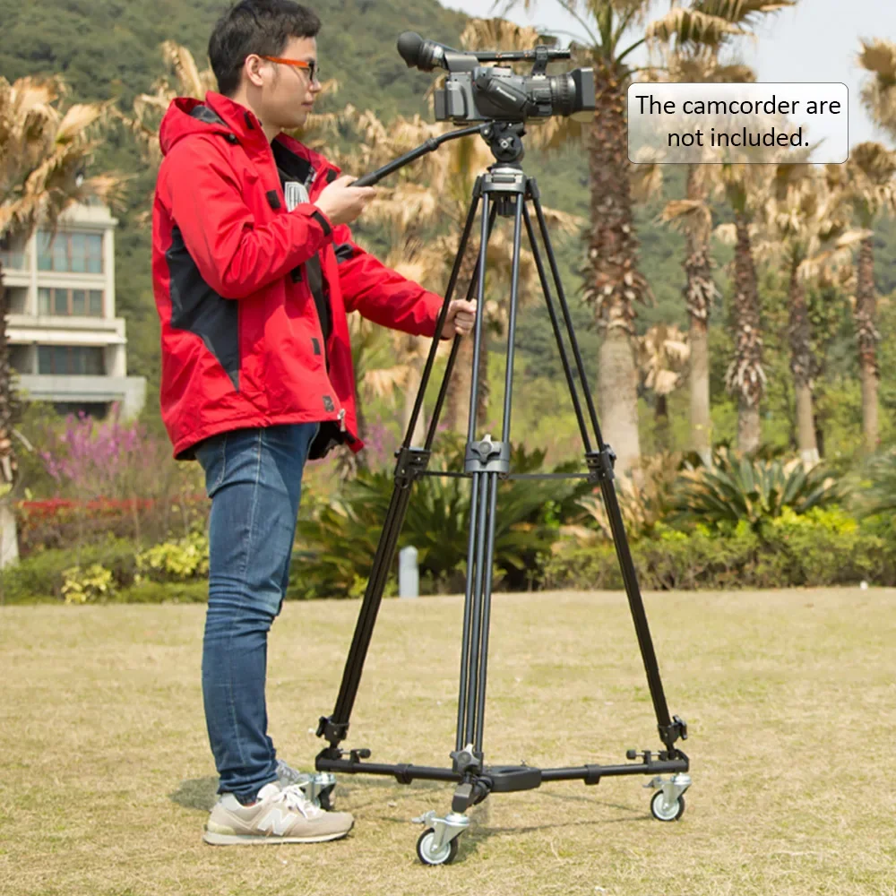 Weifeng WF717 Cell Phone Tripod Stand Video Camera Tripod Lightweitht Portable Travel Selfie Live Tripod With Dolly