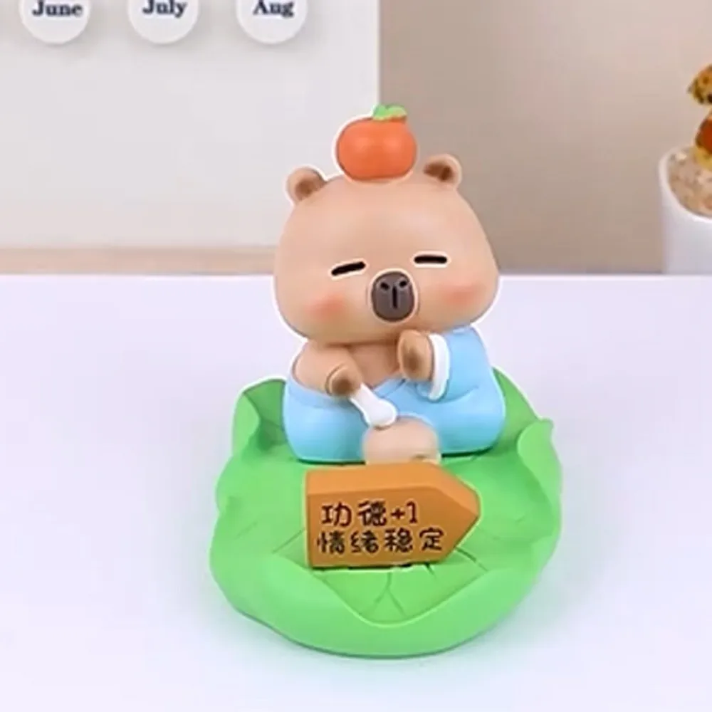 Figure Model Capybara Phone Holder Desk Decor Animal Capybara Mobile Phone Stand Cartoon Support Capybara Cell Phone Bracket