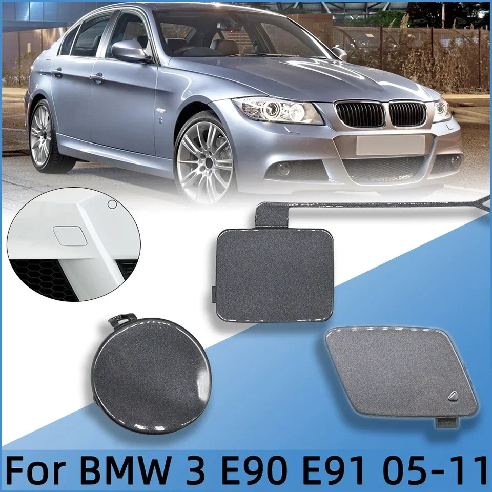 

Front Bumper Tow Hook Cover Cap Shell For BMW 3 E90 E90LCI E91 M-Sport 2005-2011Painted 51117167575 51117207299 51117891391