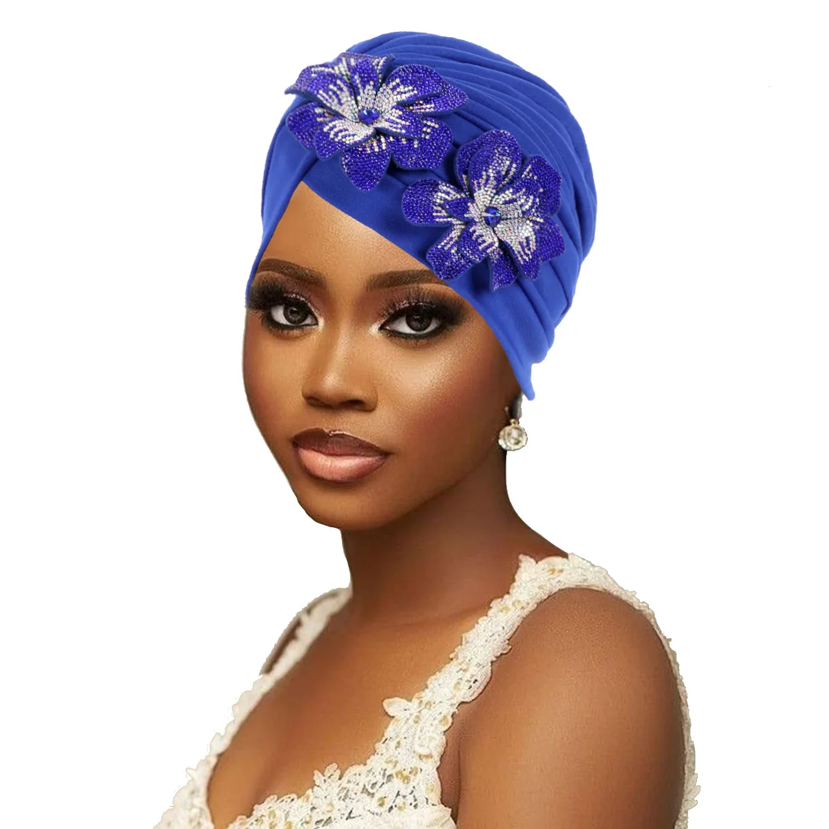 

New Fashion African Auto Gele Headties Muslim Turban Hijab for Women Bonnet Indian Cap Nigeria Head Wrap Hat Wedding Geles Scarf