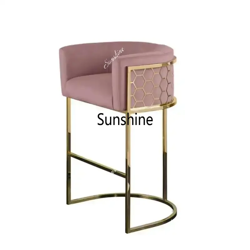 Luxury Bar Chair Simple Modern Bar Chair High Stool Home Backrest High Chair