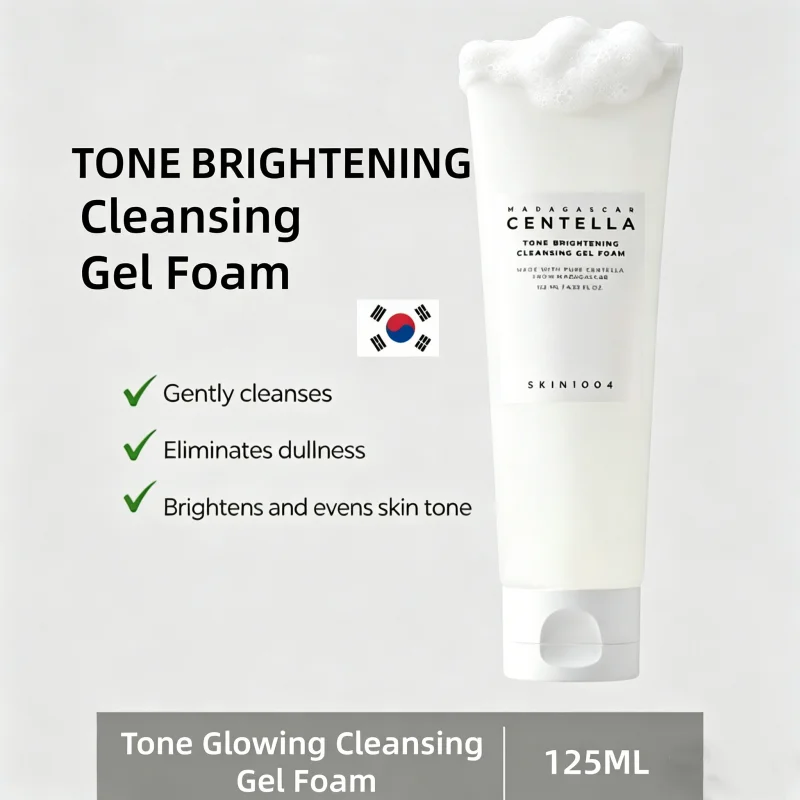 Gel Limpiador Facial Coreano Centella Tone Glowing, Limpiador Profundo, Gel Hidratante e Iluminador para Piel Grasa