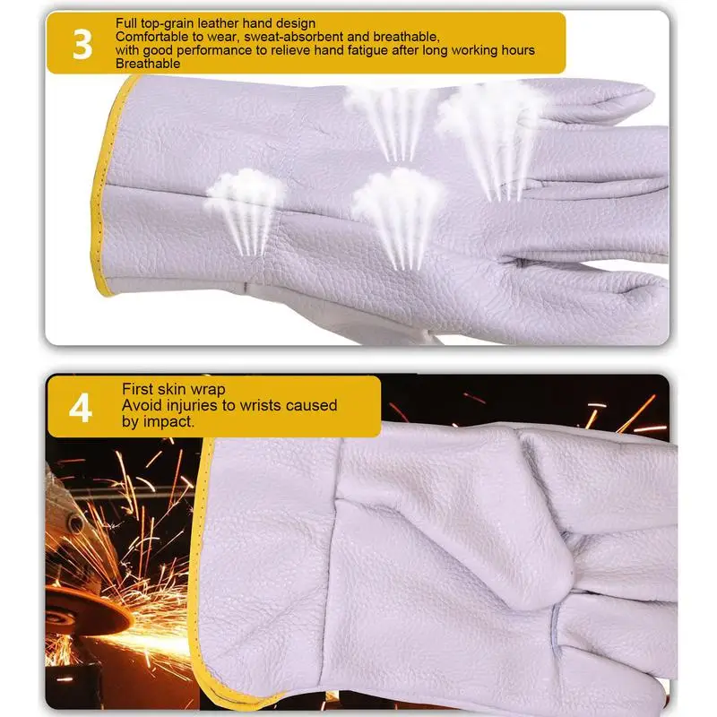 ถุงมือกันความร้อนสำหรับงานช่างถุงมือย่างบาร์บีคิวสำหรับช่างเชื่อมเตาบาร์บีคิว