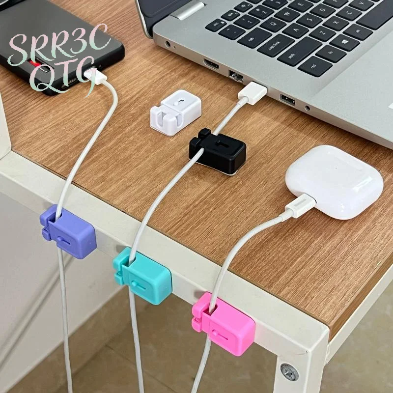 Hot Sale Flexible Cable Management Cord Clips Plastic Cable Organizer USB Data Cable Winder For Mouse Headphone Car Wire Holder