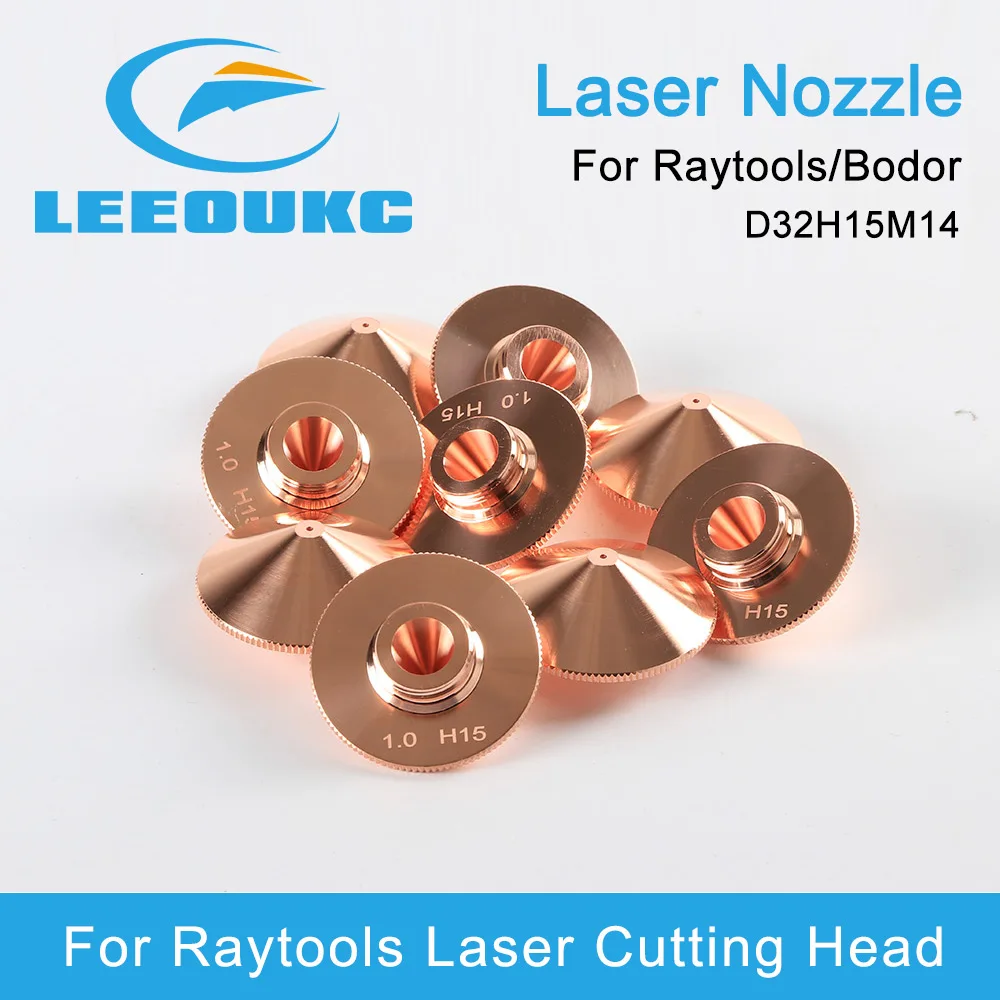 Raytools Bodor Nozzle Single/Double Layer Dia.32mm Caliber 0.8-5.0mm For Empower Fiber Laser Head Bodor Glorystar Laser Machine