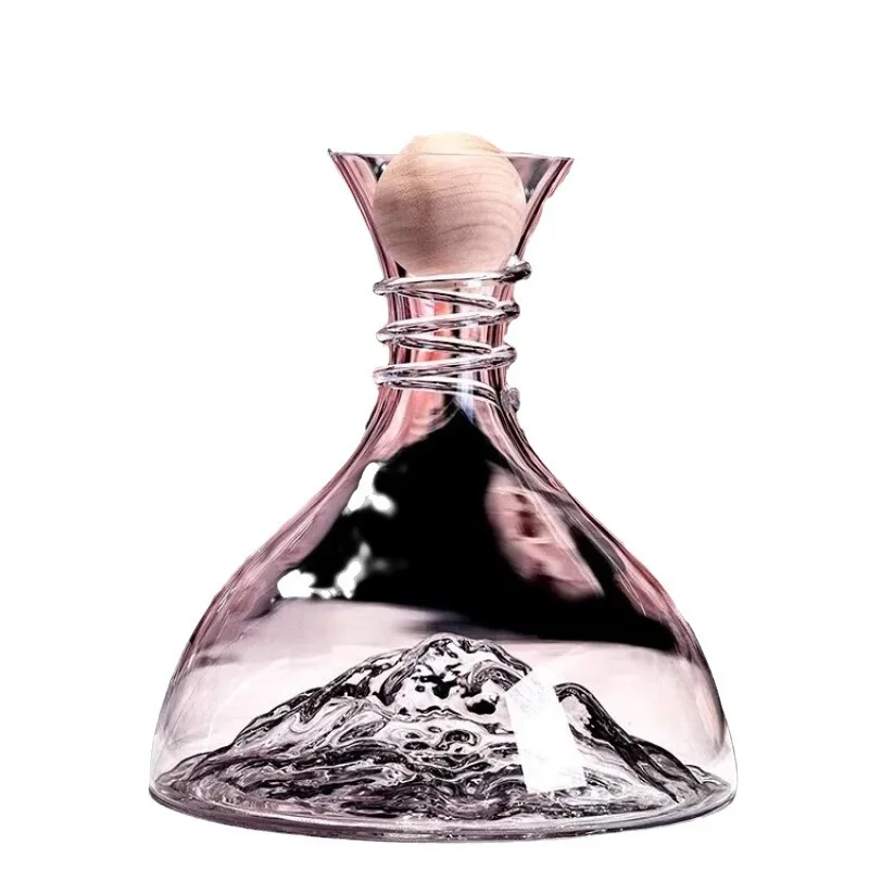 Luxury Crystal Lead-free Iceberg Wine Aerator, Quick Wine Pourer, Wine Glass Set