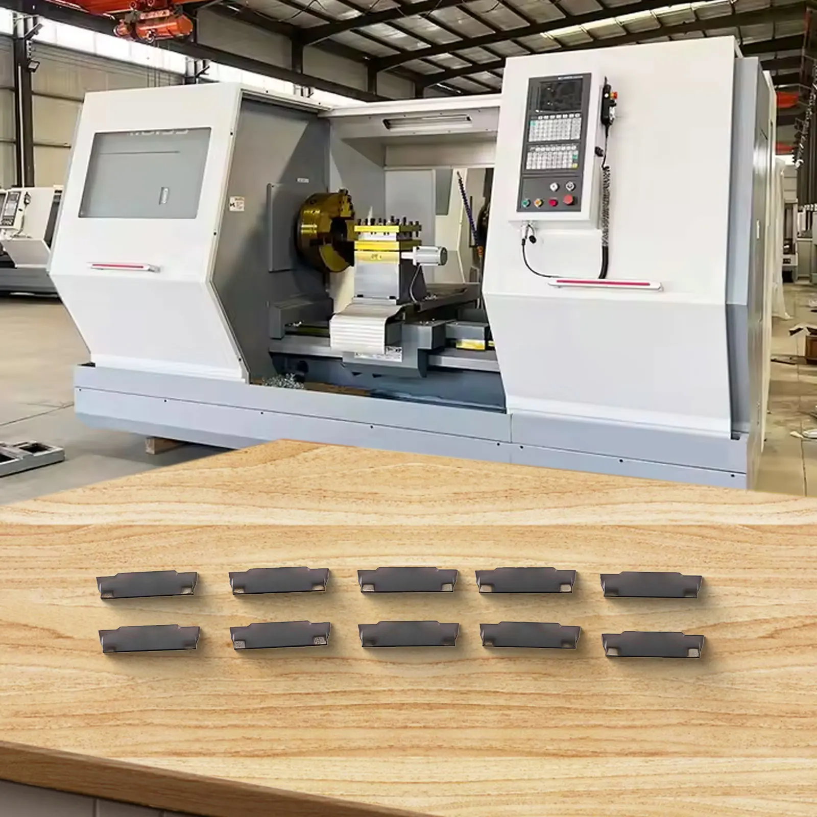 

10pcs Carbide Insert Set for CNC Lathe Grooving MGMN150MGMN500 Tool for Intermittent and Continuous Cutting Operations