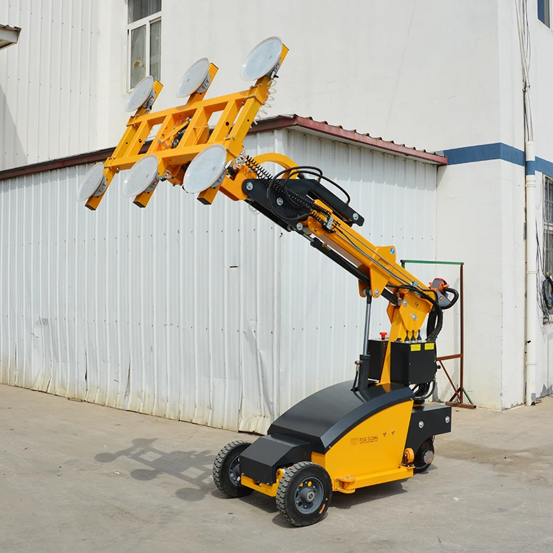 Intelligent Glass Lifting Robot Electric Vacuum Lifter for Large Format Glass Smart Glazing Machine Mobile Slab Installation