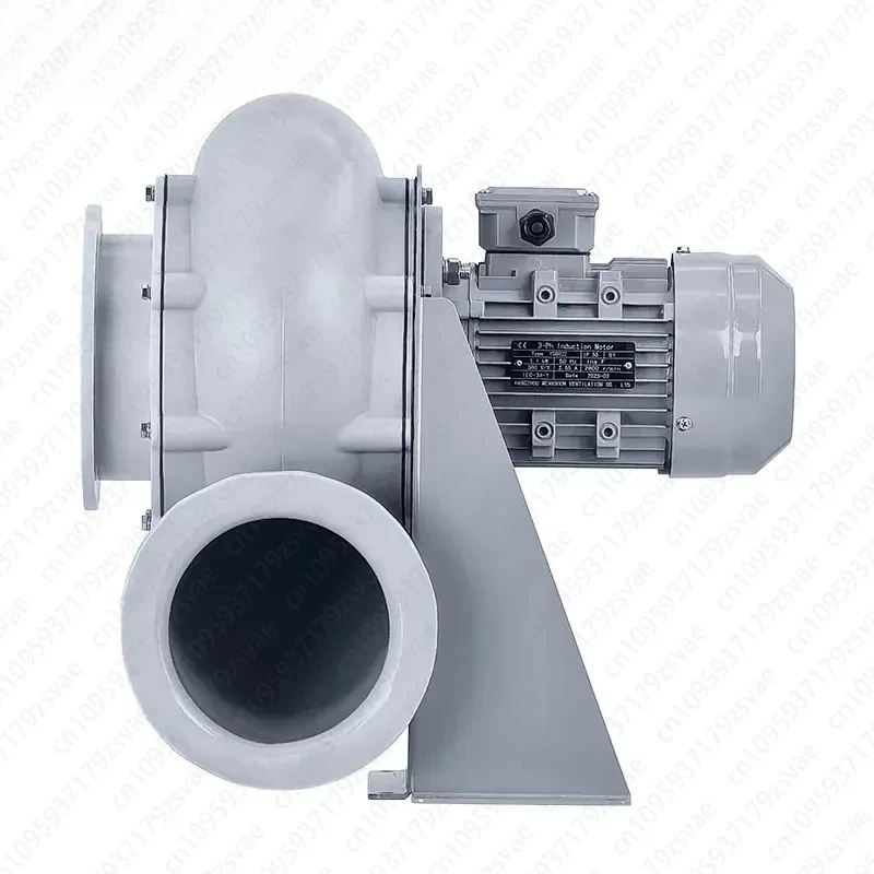 MPCF-160-F2T-FL Anticorrosive Polypropylene Plastic Radial Duct Fan, Flange Easy To Install