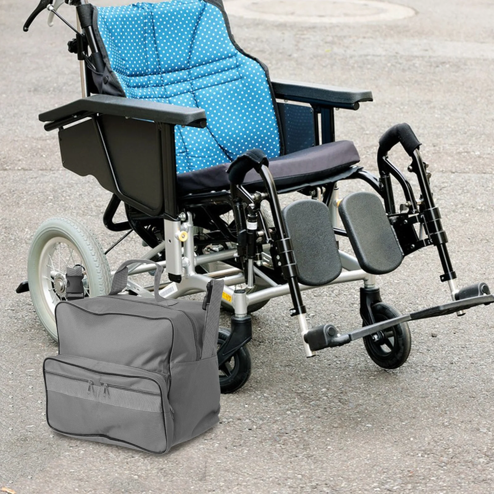 

Органайзер на спинку инвалидной коляски, большая вместительная водонепроницаемая сумка с несколькими карманами для взрослых, пожилых людей, дорожная сумка для хранения инвалидной коляски