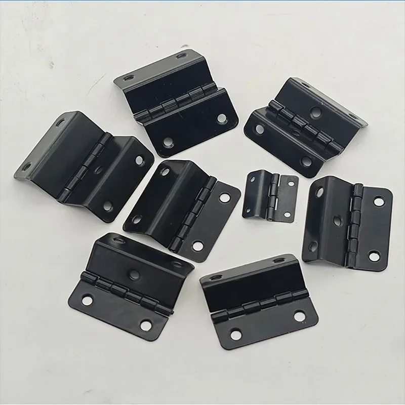 4PCS Triple Fold Four Fold Hinge Iron Corner Folding Hinge Cabinet Door Double Curved Wooden Box Gift Box Hardware Accessories