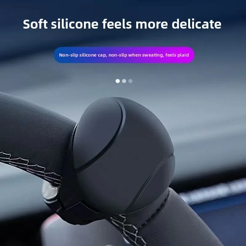 2/4pcs Car Steering Wheel Spinner Knob Bearing Power Handle One Hand Driving Assist Ball for Truck SUV Sedan