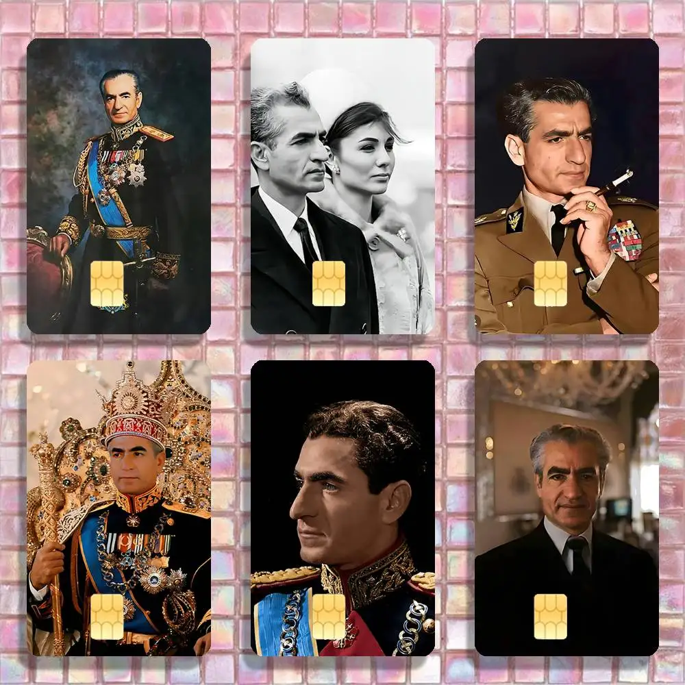 

Mohammad Reza Pahlavi Stickers Credit Visa Debit Bank Charge Card Bus Metro Waterproof Sticker Decal Decoration