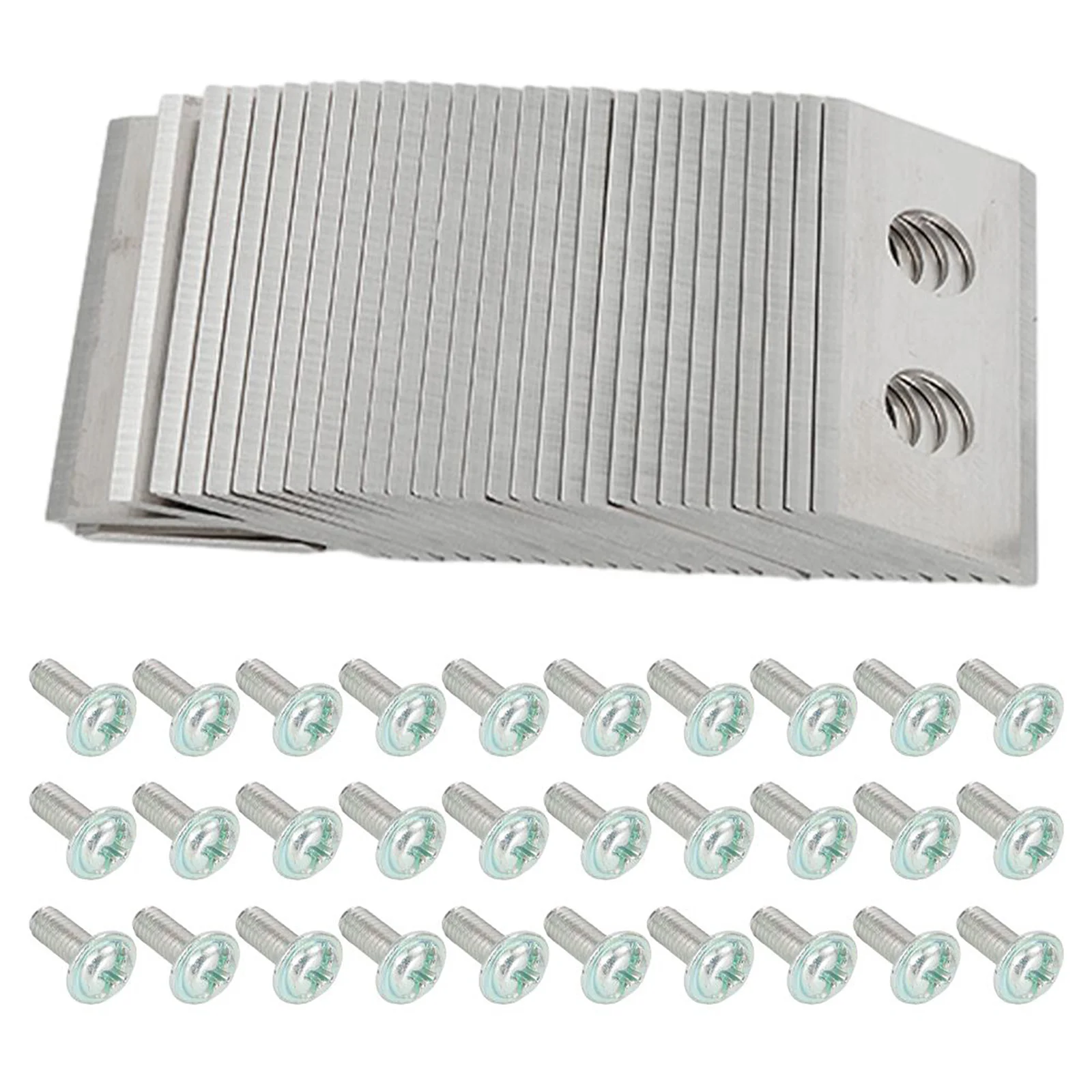 Replacement Blade Set 30 pcs for WORX Robotic Lawn Mowers Made of Stainless Steel with FOR Coating 0.9 mm Thick Design