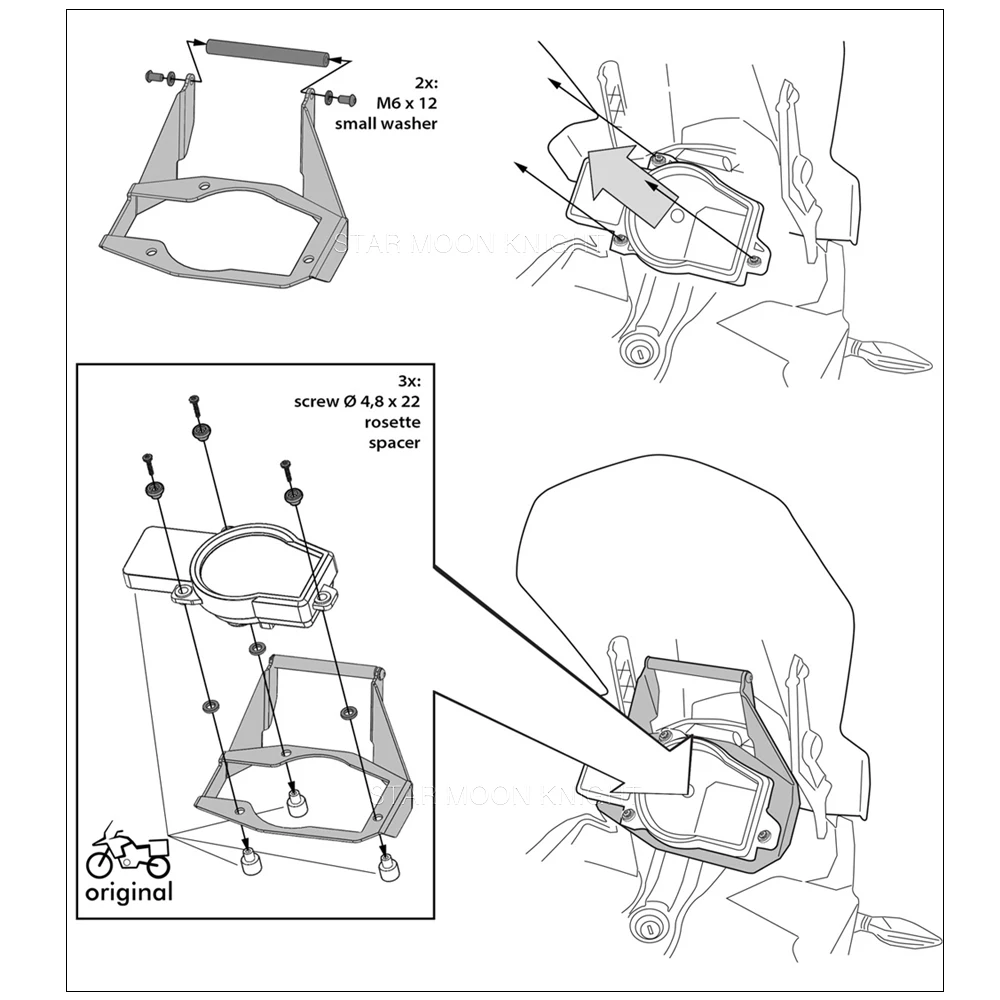 Instruments GPs Mount For 1050 1090 Adventure 1190 Adventure R 1090 Adventure R Accessories Navigation Bracket