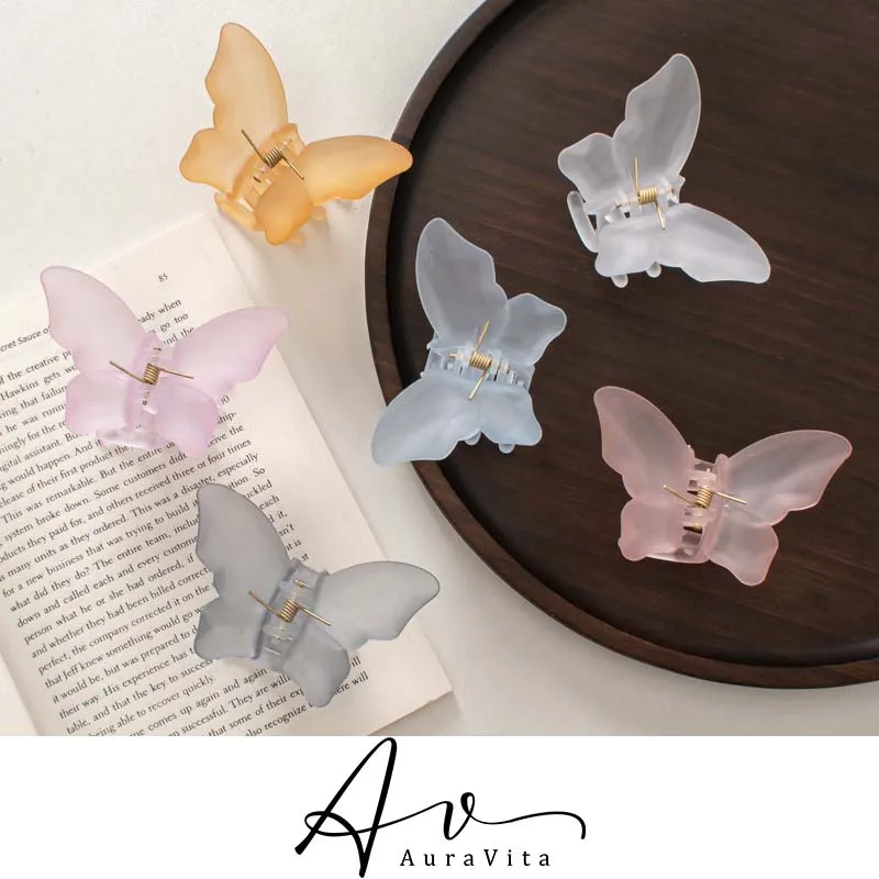 2024 New Trend Alloy Resin Butterfly Claw Clip Birthday Party Creative Hair Clip Women's Elegant Hair Accessories Gift Wholesale