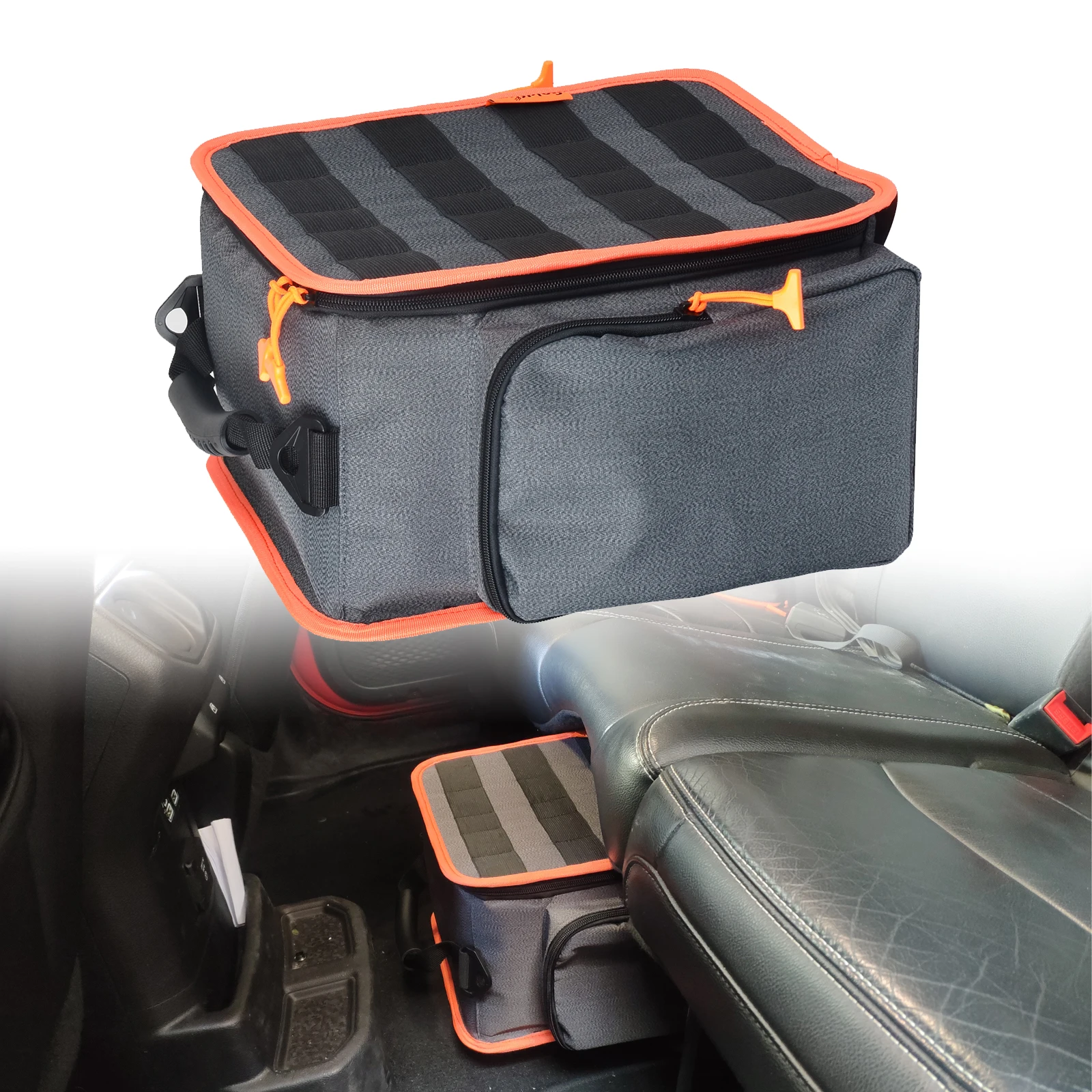 For Wrangler JK JKU JL JLU Gladiator JT Sports Sahara Freedom Rubicon X UnderSeat Storage Pouch Bag Backseat Organizer Tool Bag