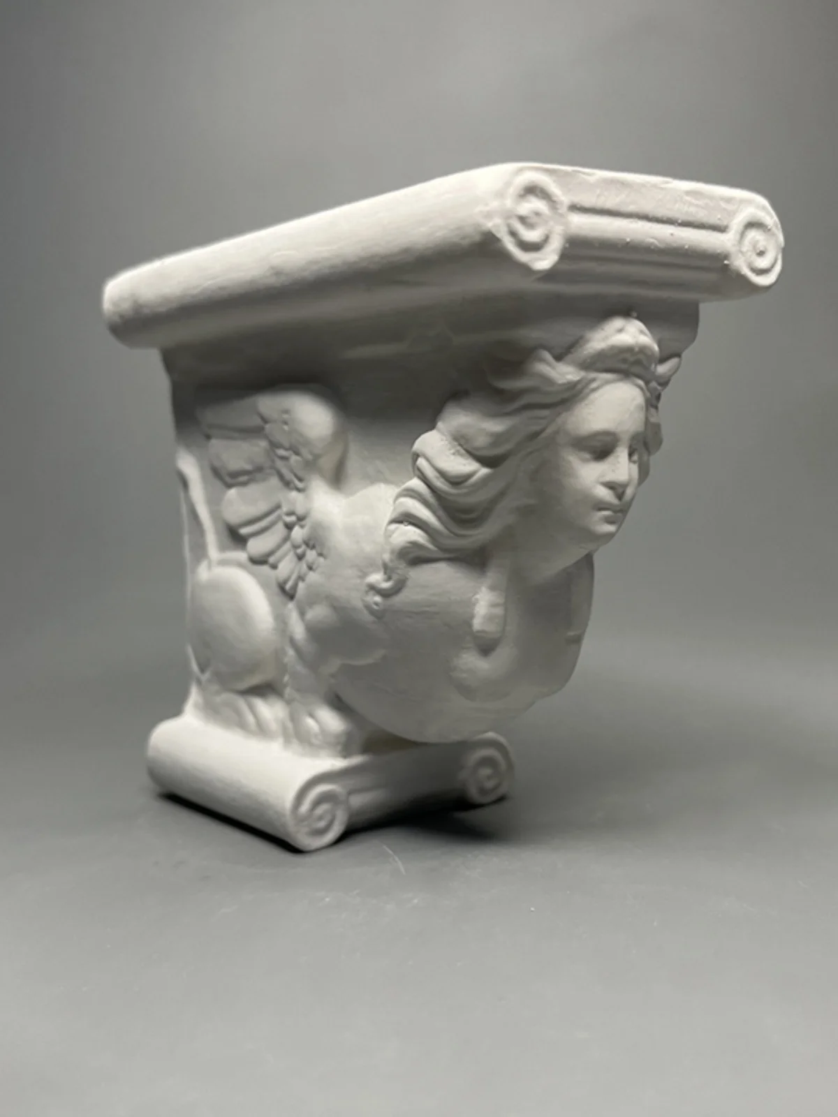 Retro Trapezoidal Roman Column Plaster Tabletop Small Ornaments Birthday Gift Home Soft Decoration Gift Ornaments
