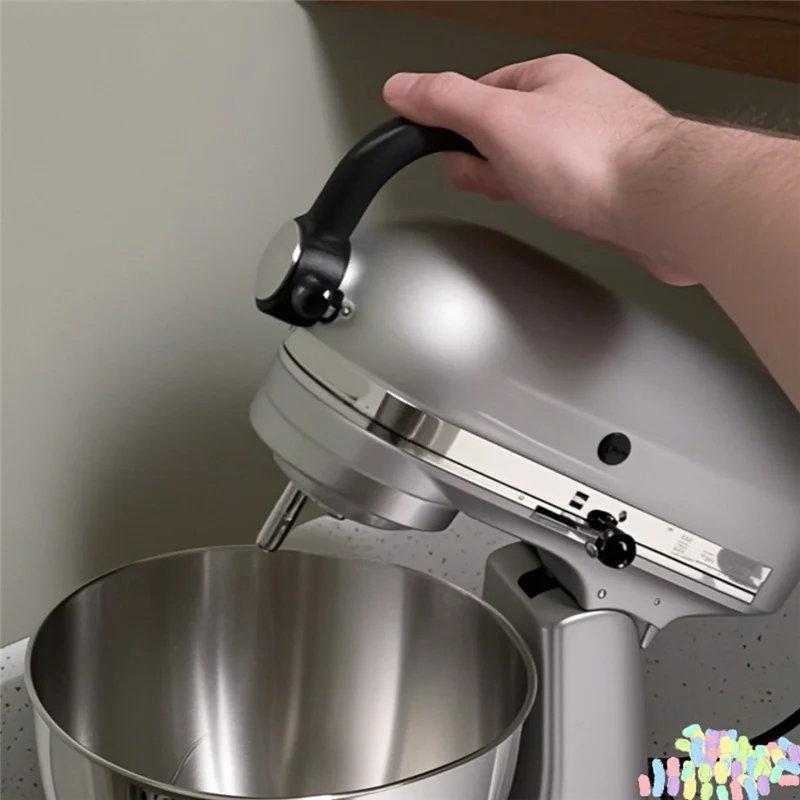 ABUS-For Kitchenaid خلاط برأس مائل - ملحق خلاط بمقبض مريح - مرفق خلاط سهل الإمساك