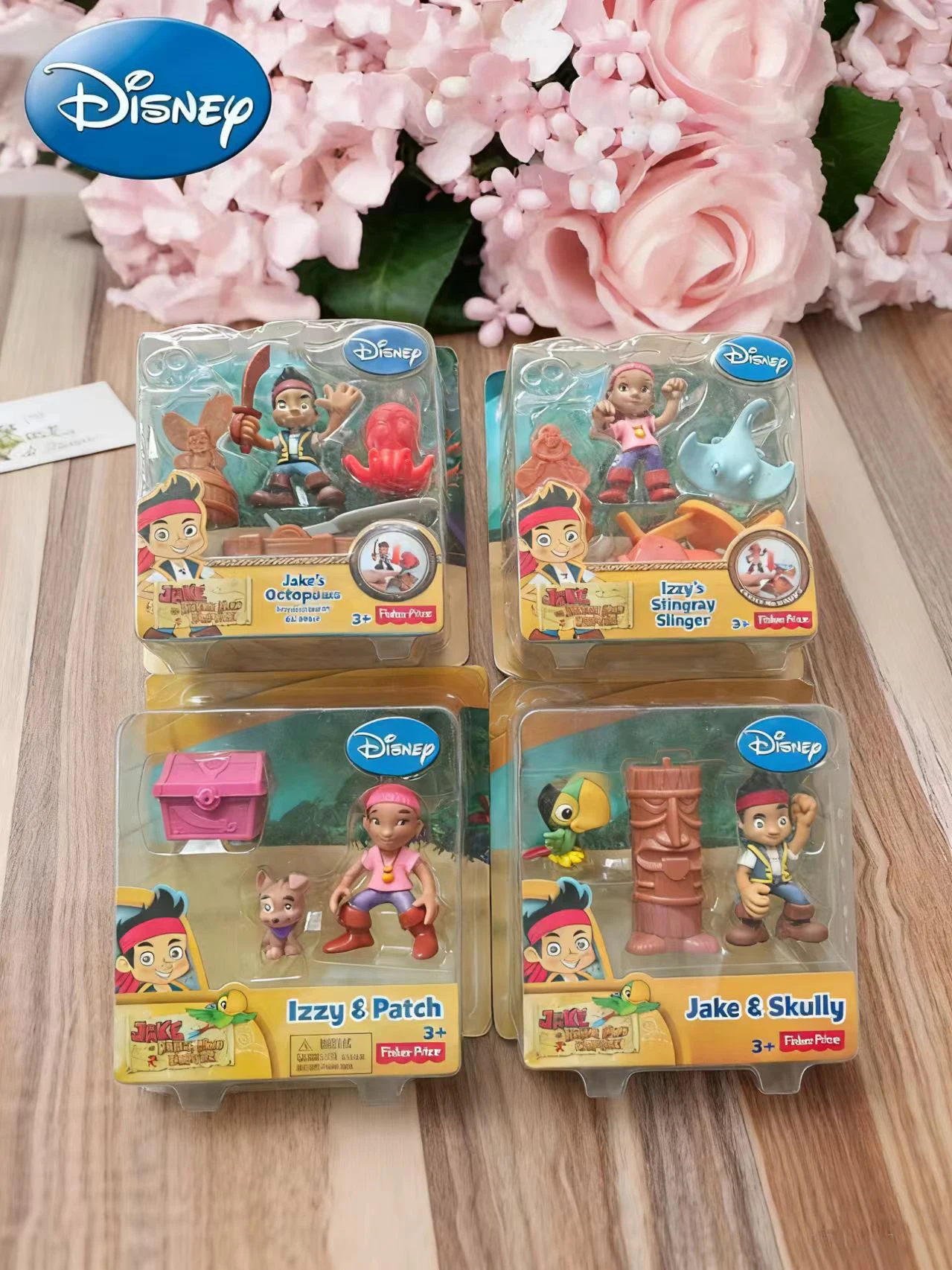 ديزني فيشر برايس جيك آند ذا نيفرلاند إيزي $ باتش جيك $ سكلي شخصيات الحركة لعب هدية للأطفال دمية كرتونية لطيفة