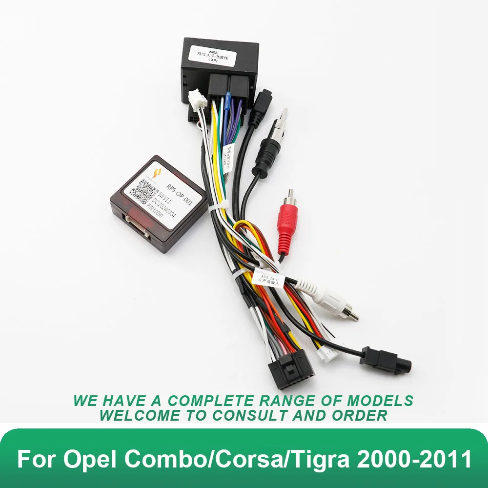 

AUTODAILY Car 16pin Power Cord Wiring Harness Adapter For Opel Combo/Corsa/Tigra 2000-2011 Installation Head Unit