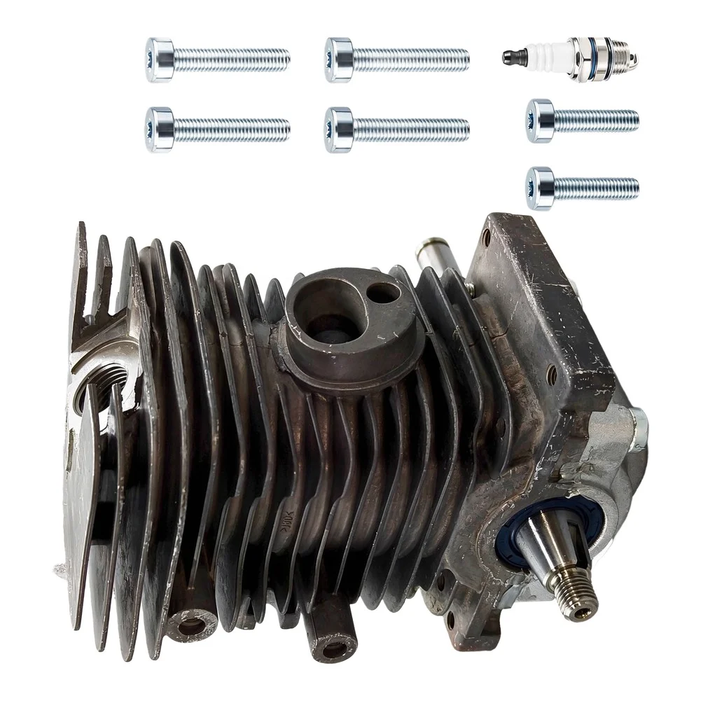 For MS180 Cylinder Piston- Crankshaft For MS170 018 Chainsaws Engine Motor Cylinder With Replacement Crankcase Connector