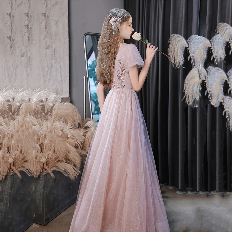 Evening Gown for Women Elegant Party New in Dresses With Long Sleeves Sexy Dress Wedding Robe Formal Luxury Customized