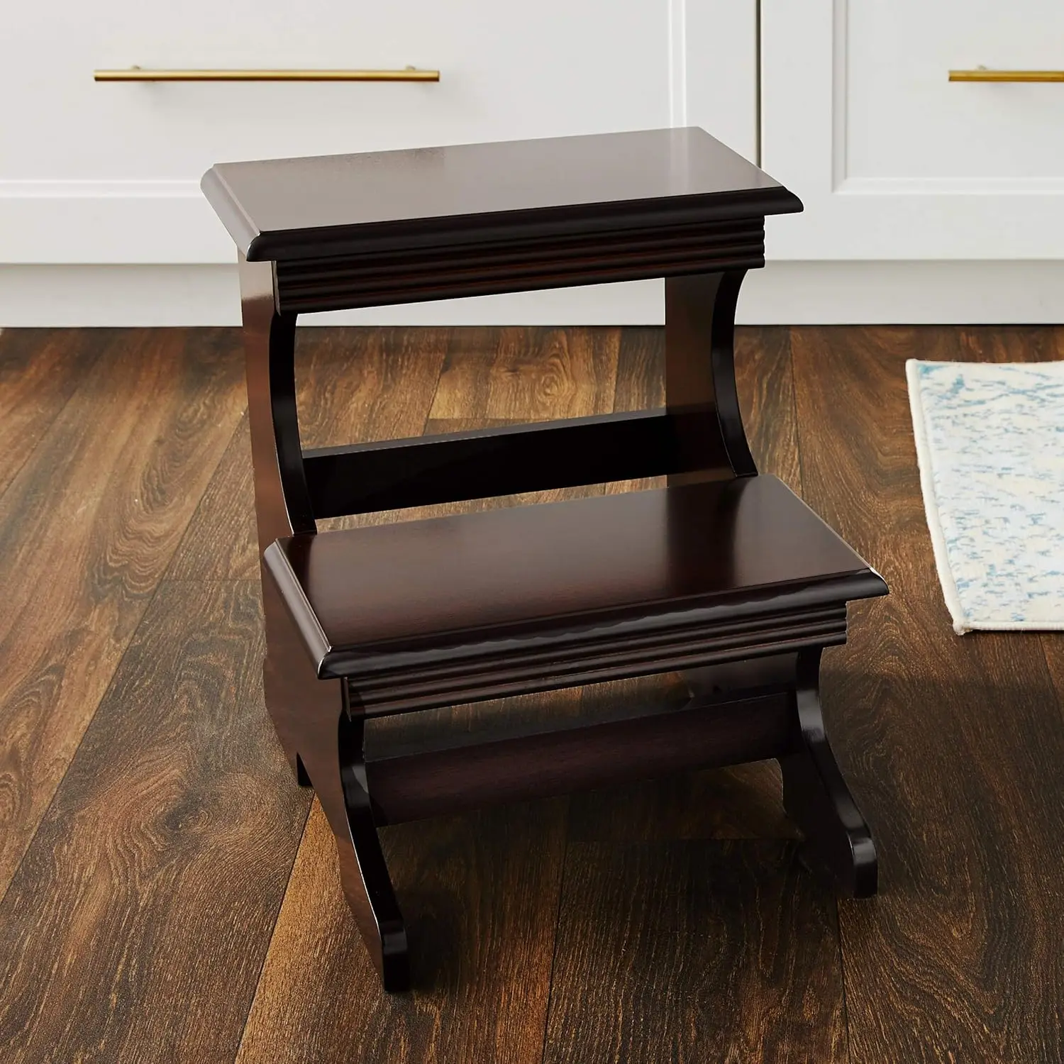 Home Furnishing Crestside 2 - Step Wood Step Stool