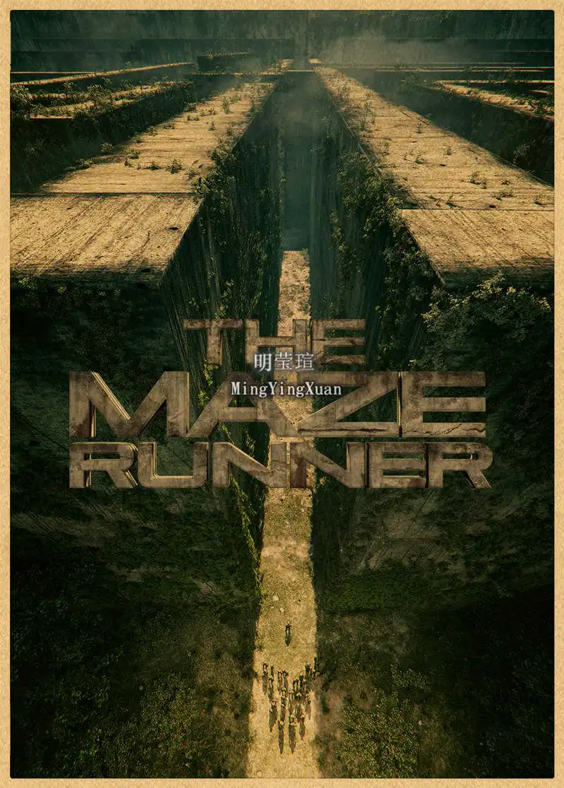 The Maze Runner TV Kraft Paper Poster Office Gift Room Dining Home Decor Wall Sticker Living Room Bar Decor Gift