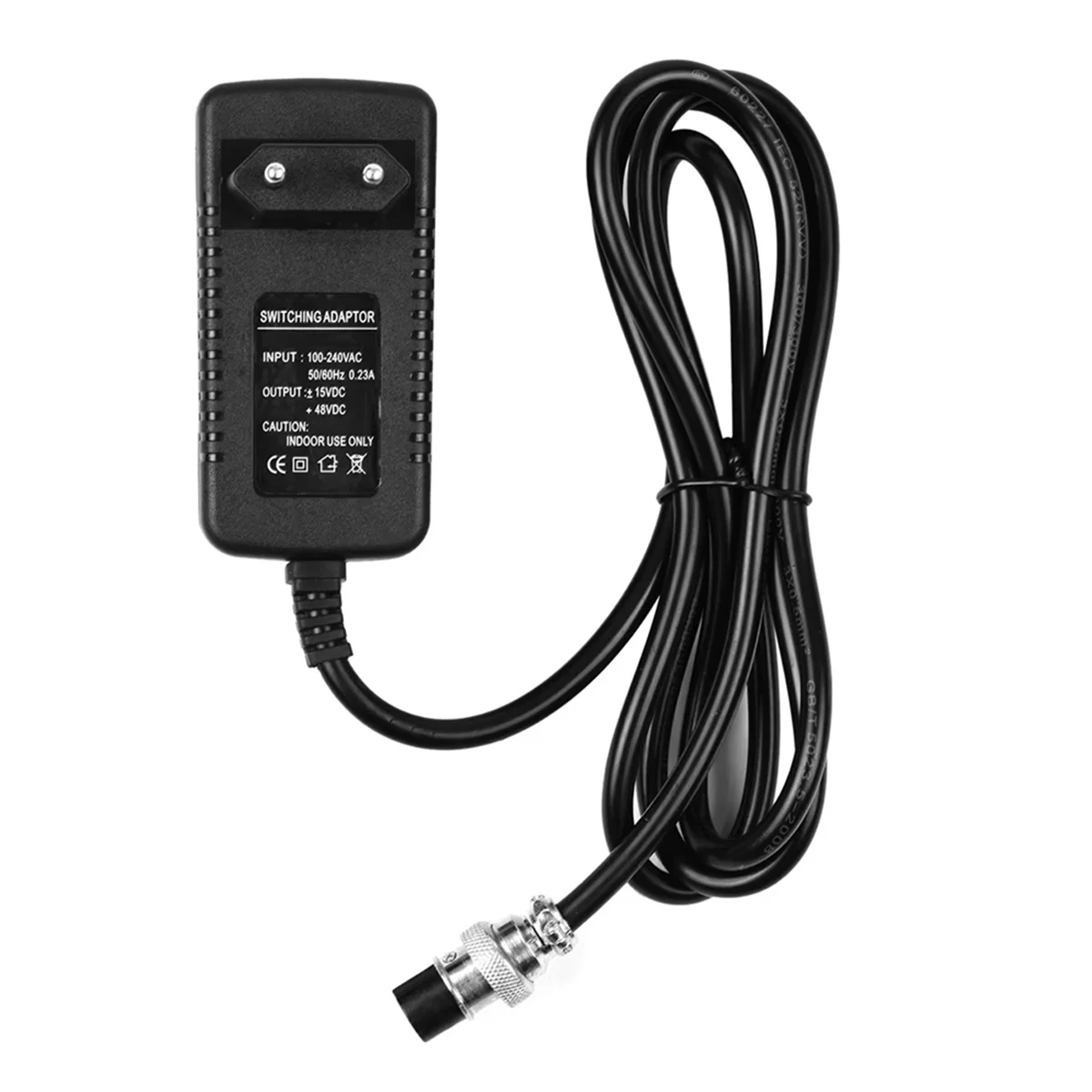 

B74A Mixing Console Mixer Power Supply AC Adapter 15V/48V 0.23A Universal 4-Pin Connector for 16 Channels Mixing EU Plug